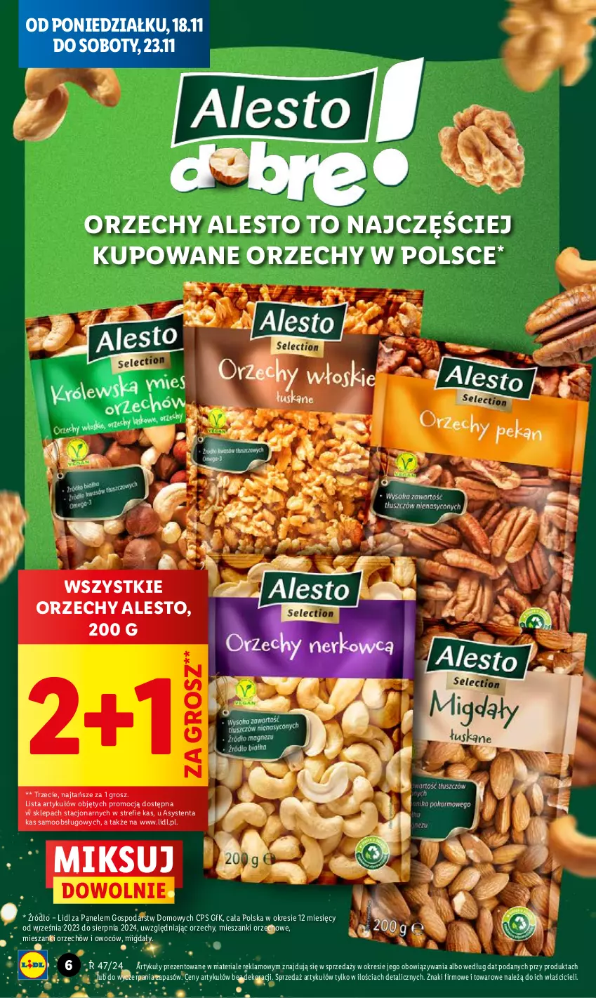 Gazetka promocyjna Lidl - GAZETKA - ważna 18.11 do 20.11.2024 - strona 8 - produkty: Migdały