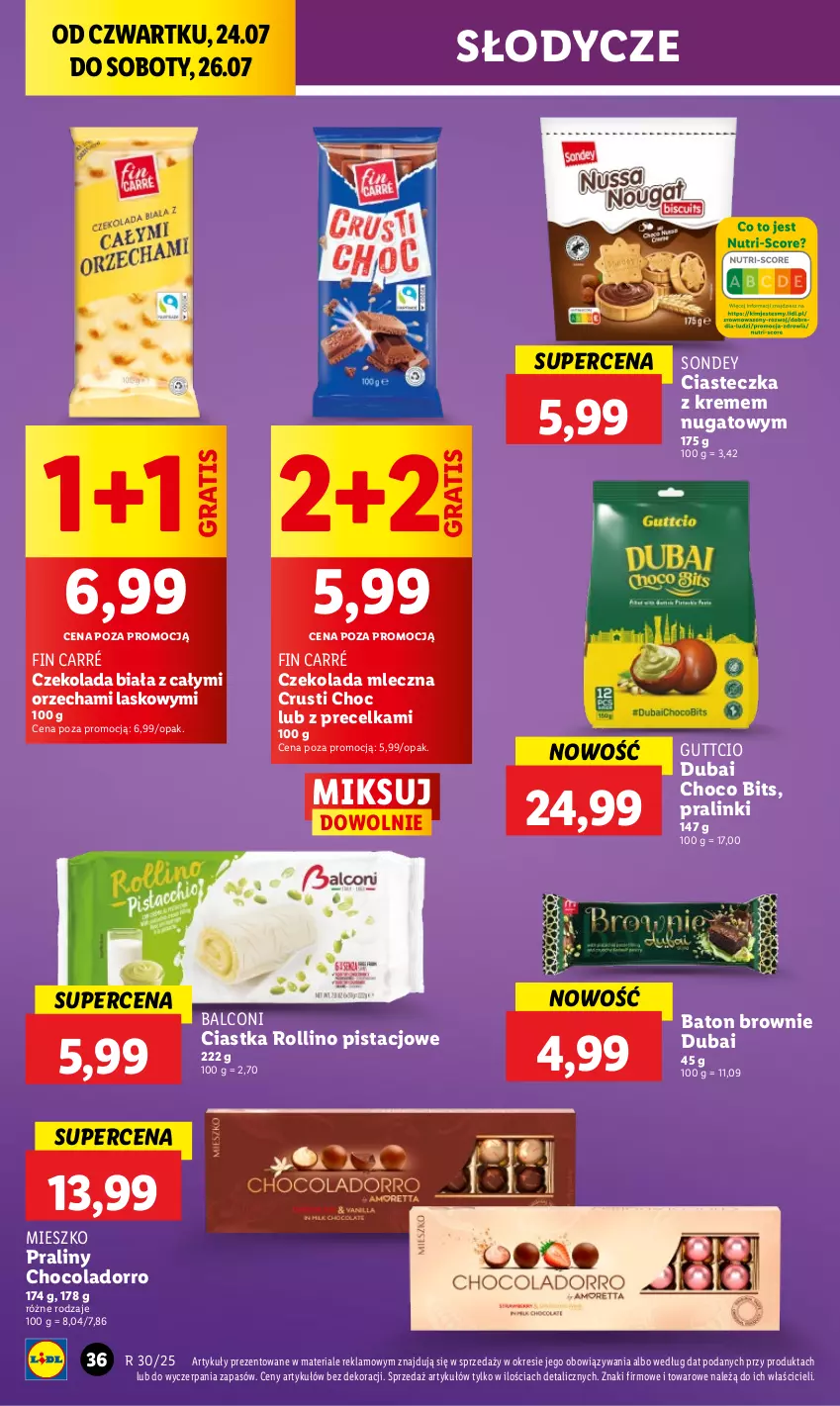 Gazetka promocyjna Lidl - GAZETKA - ważna 24.07 do 26.07.2025 - strona 46 - produkty: Alcon, Baton, Brownie, Ciastka, Czekolada, Czekolada mleczna, Gra, Praliny, Rust