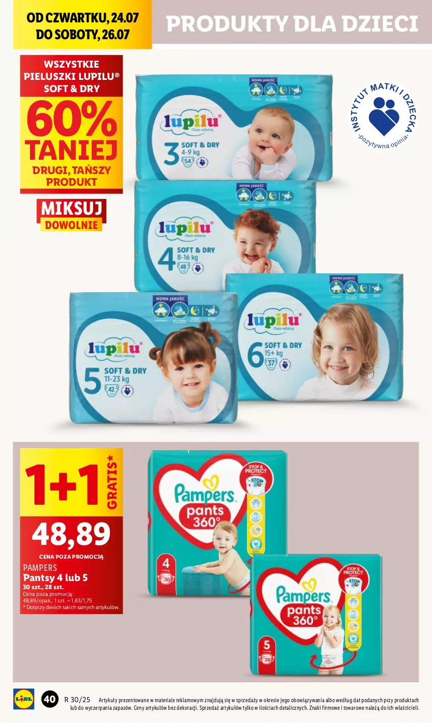 Gazetka promocyjna Lidl - GAZETKA - ważna 24.07 do 26.07.2025 - strona 50 - produkty: Dzieci, Gra, Pampers