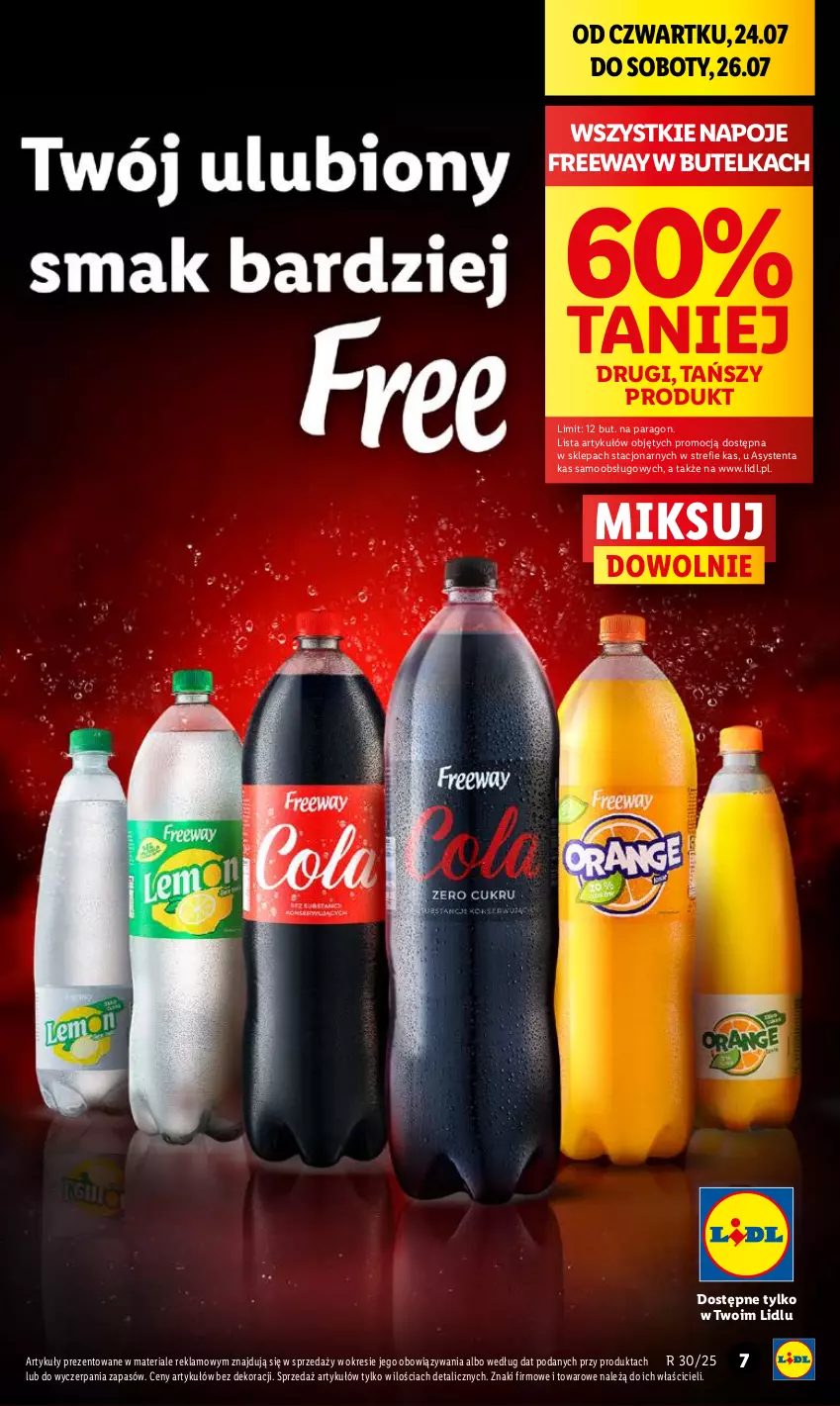 Gazetka promocyjna Lidl - GAZETKA - ważna 24.07 do 26.07.2025 - strona 7 - produkty: Napoje