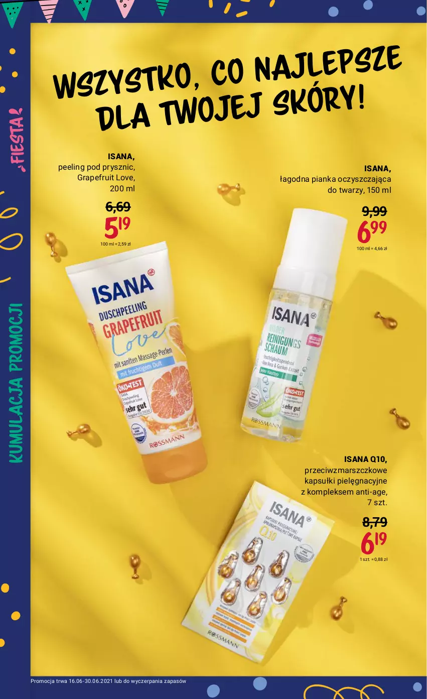 Gazetka promocyjna Rossmann - Fiesta - ważna 16.06 do 30.06.2021 - strona 2 - produkty: Gra, Isana, Mars, Peeling