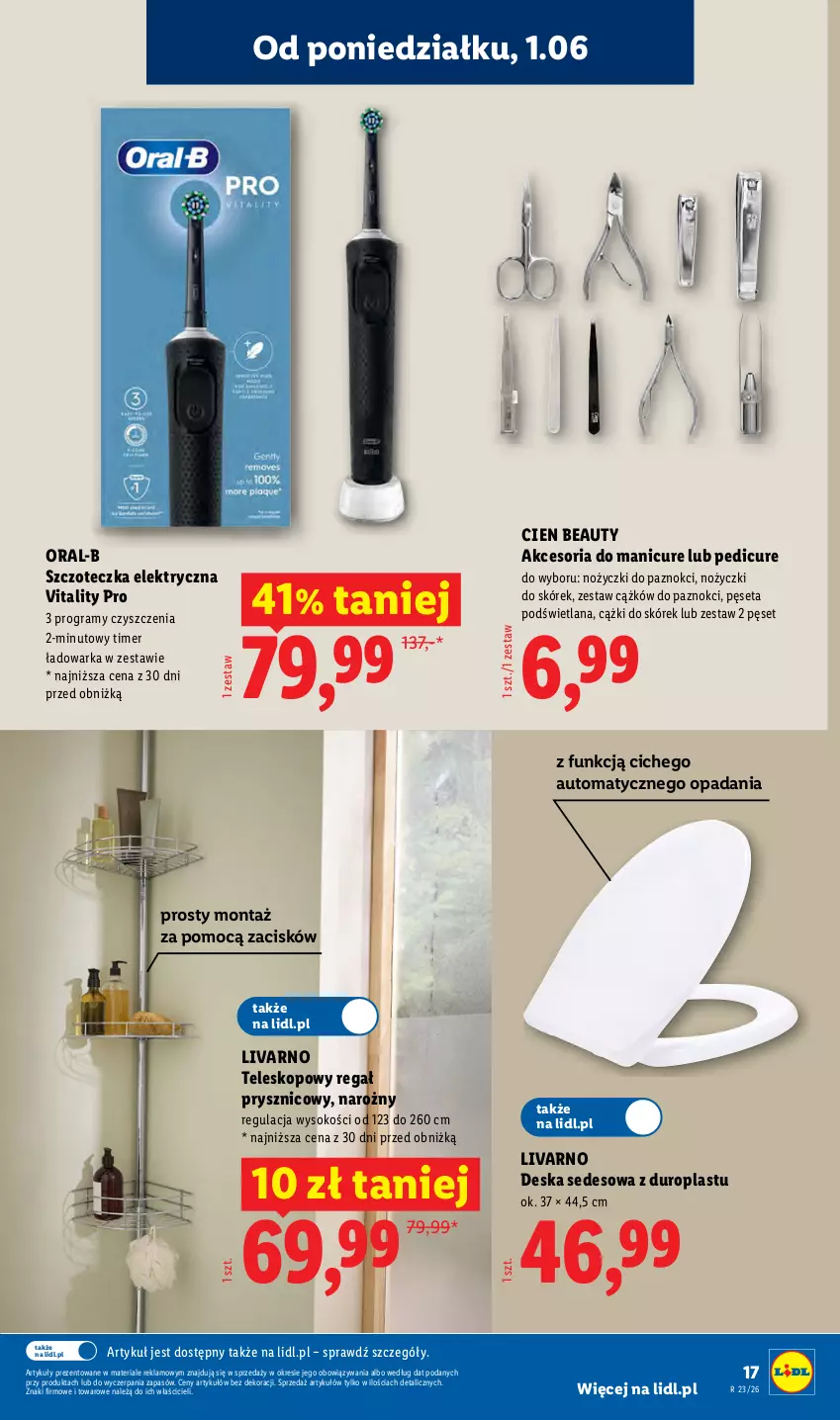 Gazetka promocyjna Lidl - Katalog ważny od 1.06 - ważna 01.06 do 06.06.2026 - strona 19 - produkty: Cążki, Cążki do skórek, Deska sedesowa, Gra, Ivar, LANA, Noż, Nożyczki, Pęseta, Regał, Sok, Szczoteczka, Teleskop, Warka