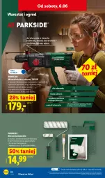 Gazetka promocyjna Lidl - Katalog ważny od 1.06 - Gazetka - ważna od 06.06 do 06.06.2026 - strona 46 - produkty: Parkside, Teleskop, Gra, Wiertarka, Walizka, Tarka, Wałek, Młot, Młotowiertarka, Ogród, Fa