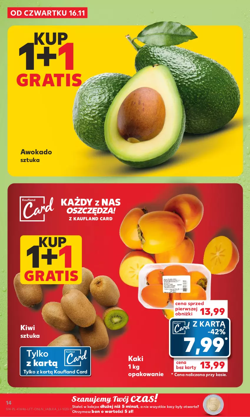 Gazetka promocyjna Kaufland - Gazetka tygodnia - ważna 16.11 do 22.11.2023 - strona 14 - produkty: Gra, Kaki, Kiwi, Olej