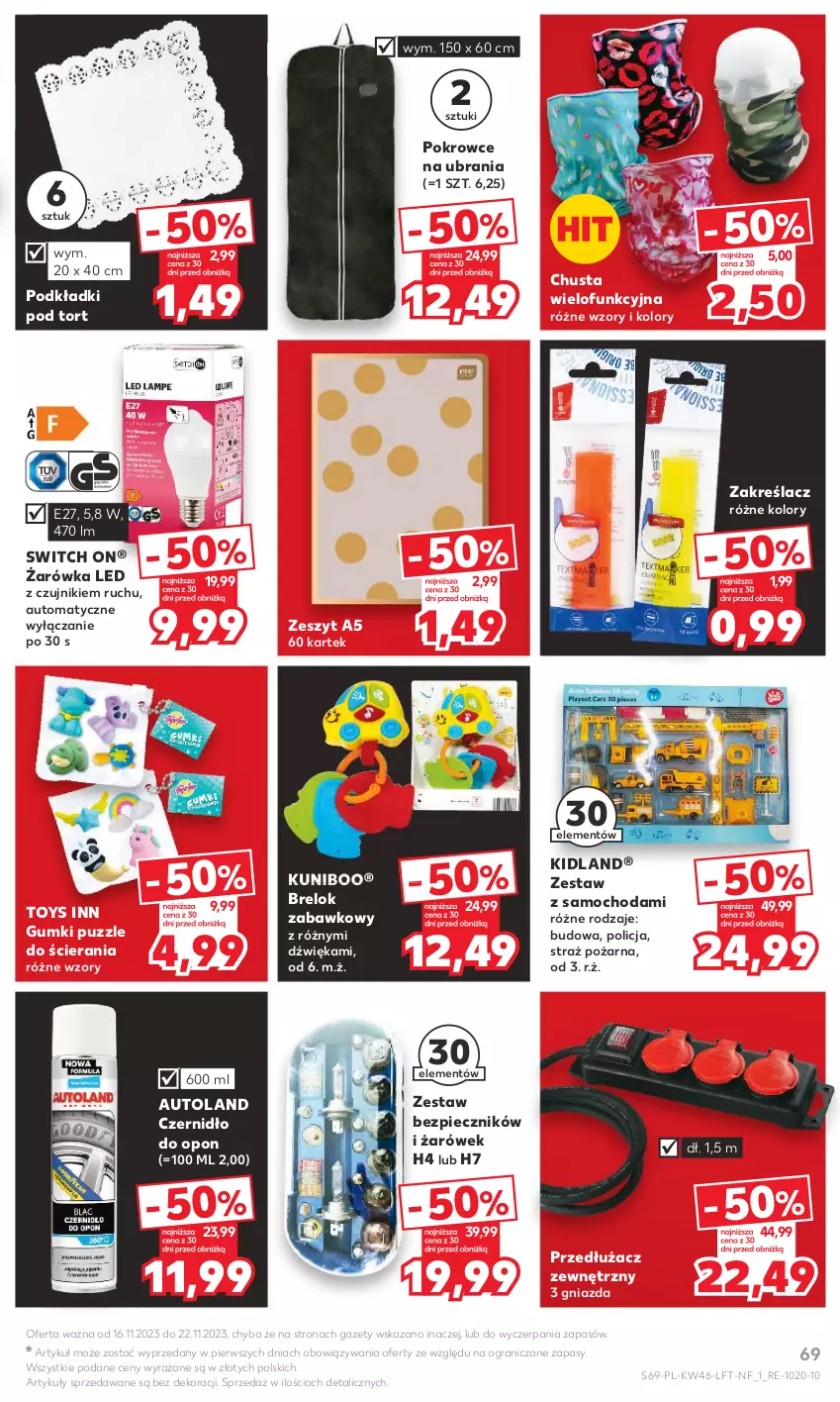 Gazetka promocyjna Kaufland - Gazetka tygodnia - ważna 16.11 do 22.11.2023 - strona 69 - produkty: Chusta, Gra, Piec, Podkład, Puzzle, Straż pożarna, Ubrania