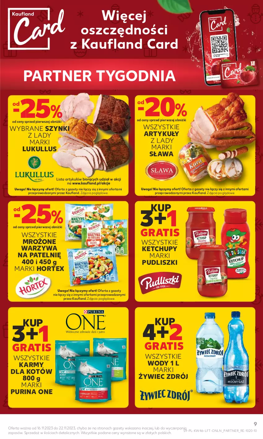 Gazetka promocyjna Kaufland - Gazetka tygodnia - ważna 16.11 do 22.11.2023 - strona 9 - produkty: Gra, Hortex, Ketchup, Pudliszki, Pur, Purina, Waga, Warzywa