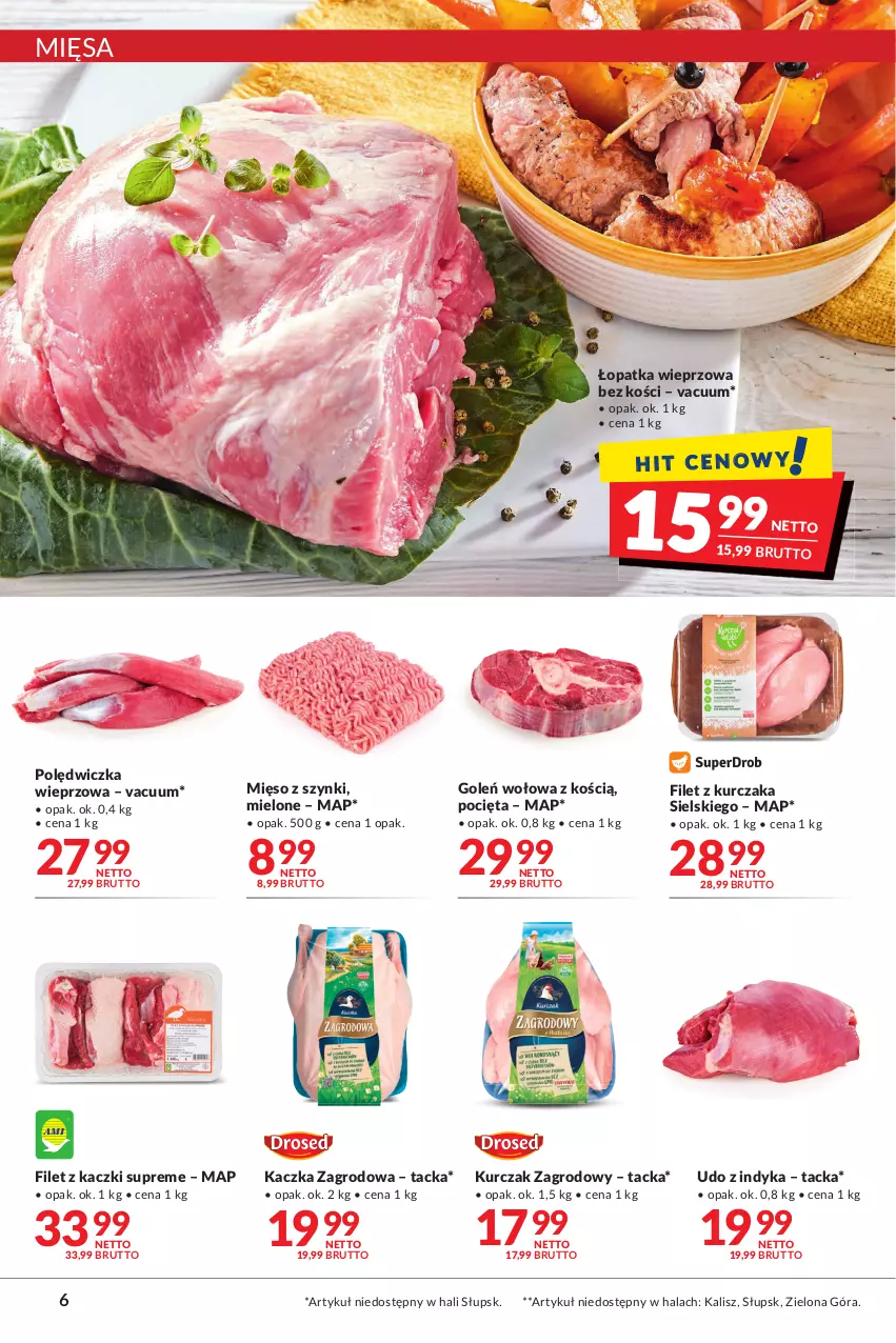 Gazetka promocyjna Makro - [Oferta promocyjna] Artykuły spożywcze i przemysłowe - ważna 23.08 do 04.09.2022 - strona 6 - produkty: Kaczka, Kurczak, Mięso, Polędwiczka wieprzowa