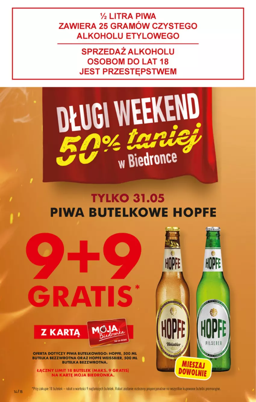 Gazetka promocyjna Biedronka - W tym tygodniu - ważna 31.05 do 05.06.2021 - strona 14 - produkty: Gra, Hopfe, Piwa, Por