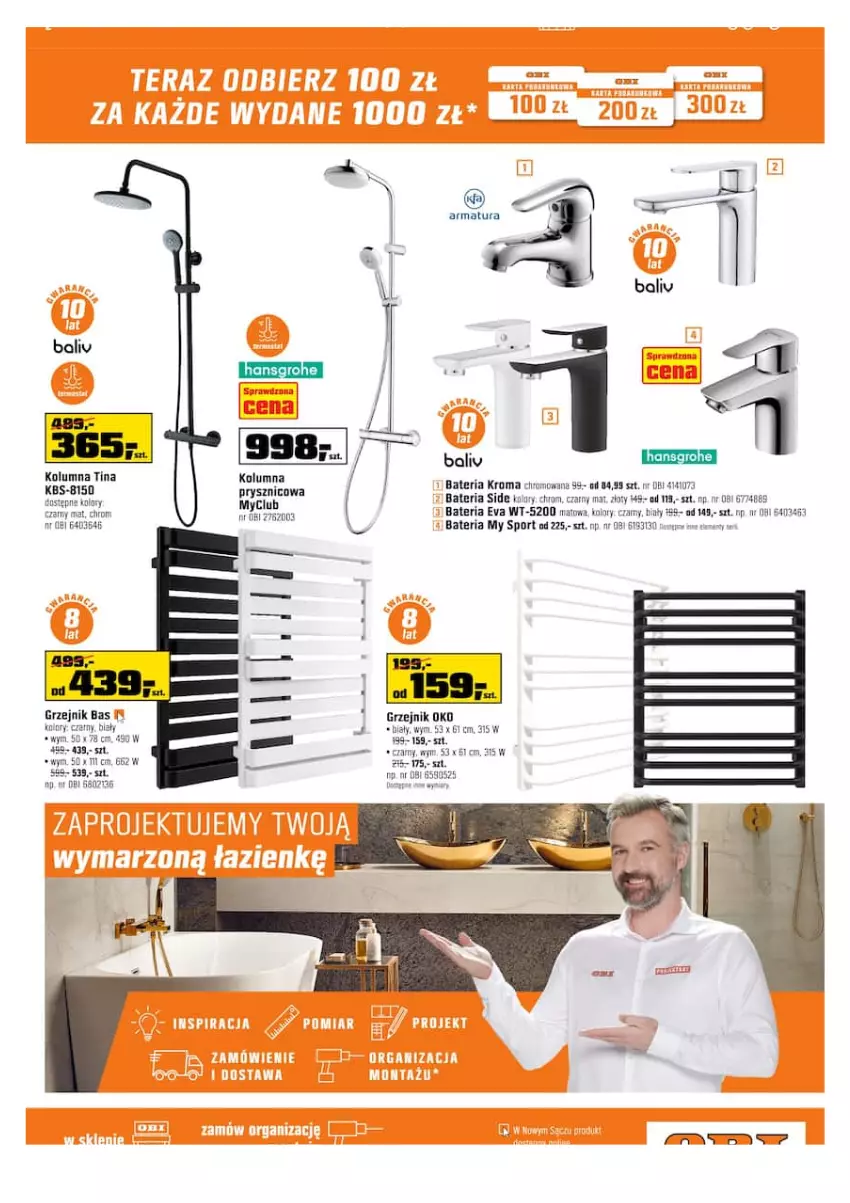 Gazetka promocyjna Obi - Gazetka OBI - ważna 02.02 do 15.02.2022 - strona 3 - produkty: Bateria, Grohe, Grzejnik, Por, Sport