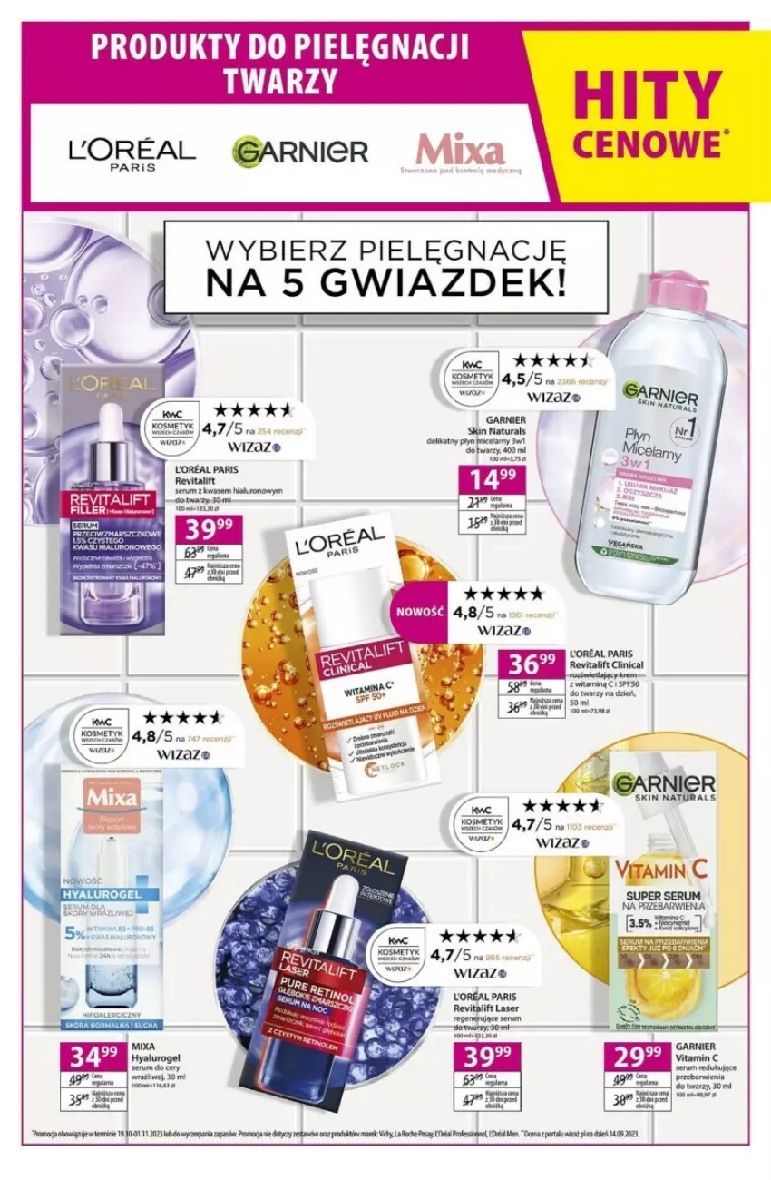 Gazetka promocyjna Hebe - ważna 19.10 do 01.11.2023 - strona 16 - produkty: Garnier, Mixa, Rum, Ser, Serum