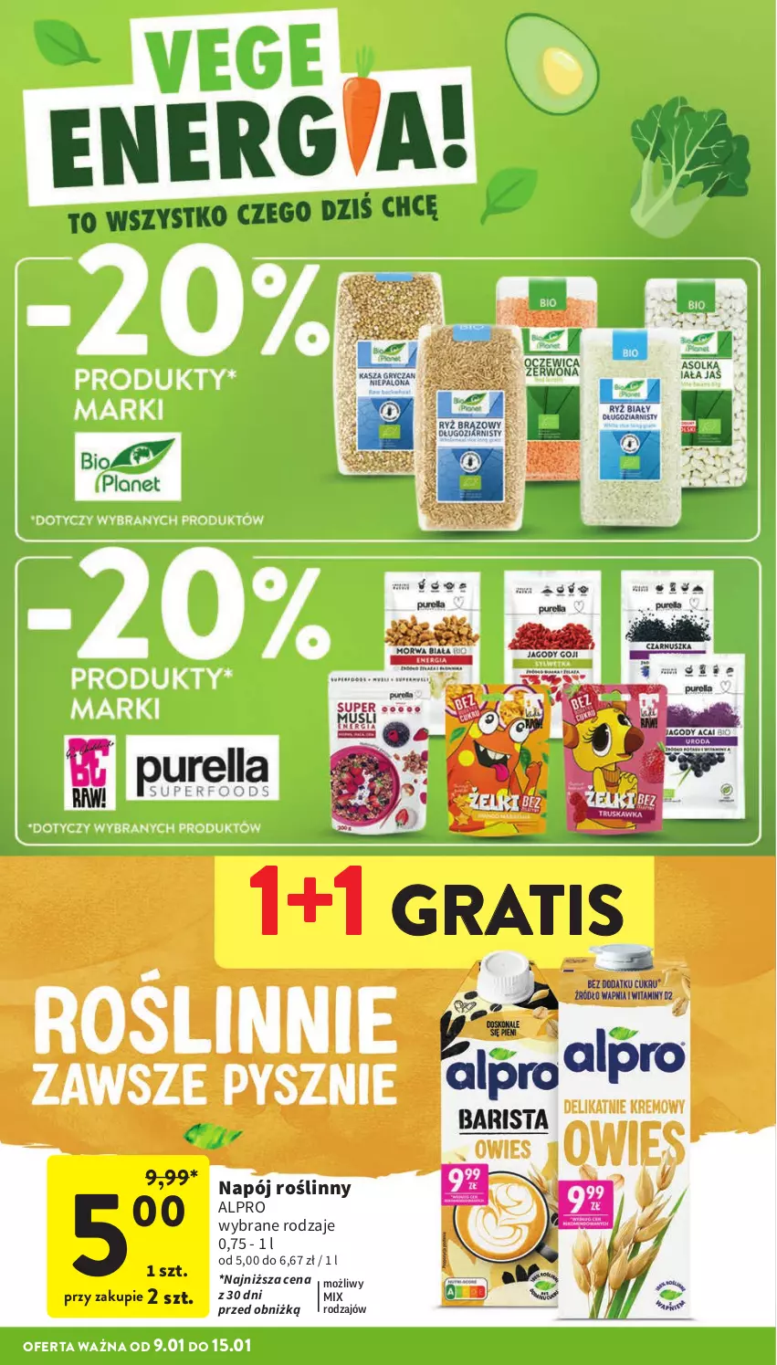 Gazetka promocyjna Intermarche - Gazetka Intermarche - ważna 09.01 do 15.01.2025 - strona 10 - produkty: Alpro, Gra, Napój, Napój roślinny