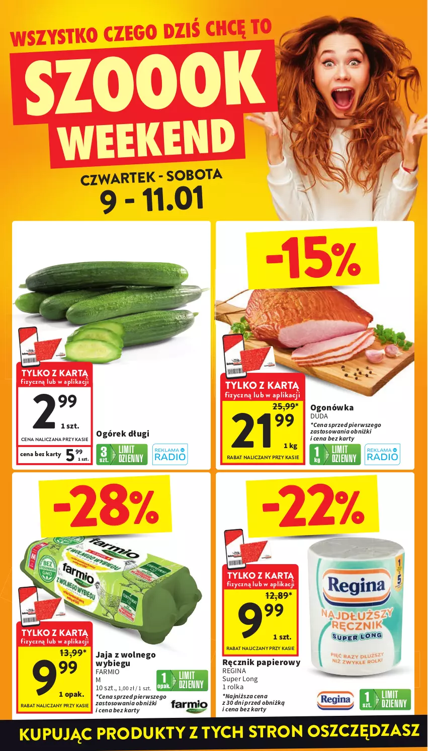 Gazetka promocyjna Intermarche - Gazetka Intermarche - ważna 09.01 do 15.01.2025 - strona 2 - produkty: Duda, Fa, Gin, Jaja, Ogonówka, Ogórek, Papier, Ręcznik