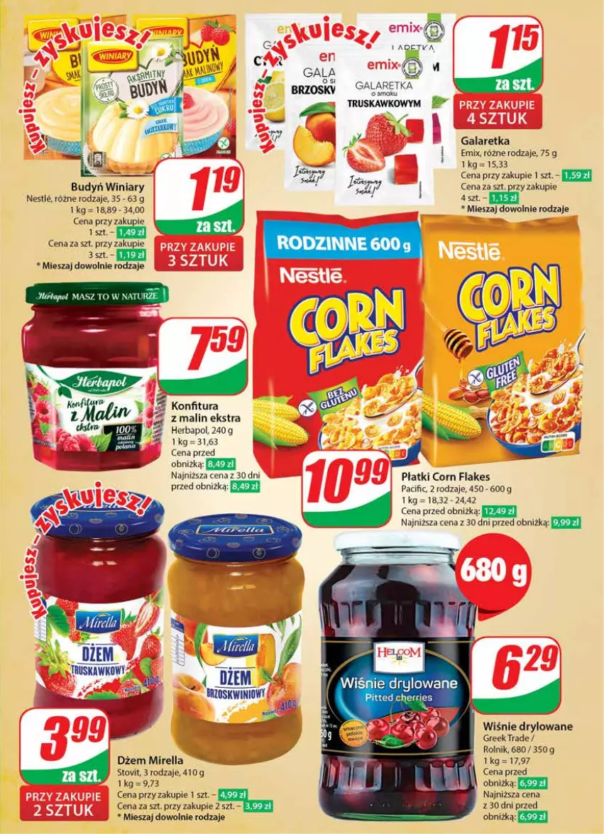 Gazetka promocyjna Dino - Gazetka 19 / 2024 - ważna 08.05 do 14.05.2024 - strona 13 - produkty: Budyń, Cif, Corn flakes, Dżem, Gala, Galaretka, Herbapol, Konfitura, Mus, Rolnik, Winiary