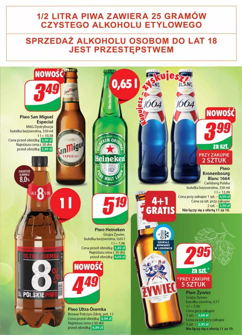 Gazetka promocyjna Dino - Gazetka 19 / 2024 - ważna 08.05 do 14.05.2024 - strona 49 - produkty: Carlsberg, Gra, Heineken, Piwa, Piwo