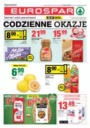 Gazetka promocyjna Spar - EuroSpar - Gazetka - ważna od 22.01 do 22.01.2025 - strona 1 - produkty: Piwo, Kawa rozpuszczalna, Sok, Praliny, Lindor, Kawa, Pomelo, Czekolada, Tymbark, Lindt, Milka, Mleko