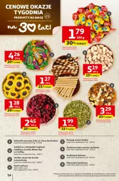 Gazetka promocyjna Auchan - Gazetka 30 Lat Hipermarket Auchan - Gazetka - ważna od 21.01 do 21.01.2026 - strona 14 - produkty: Goplana, Pistacje, Ciastka, Cukier, Toffino, LANA, Grześki, Mola, Galaretki, Rurki, Pestki dyni, Cukierki, Gala, Mieszanka bakaliowa, LG, Fa