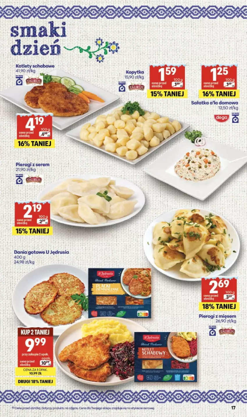 Gazetka promocyjna Delikatesy Centrum - Franczyza DC05 Czwartek - ważna 29.01 do 04.02.2026 - strona 17 - produkty: Kotlet, Pierogi, Sałat, Sałatka, Ser
