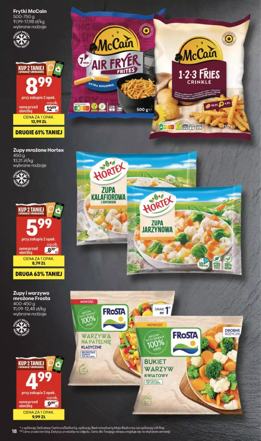 Gazetka promocyjna Delikatesy Centrum - Franczyza DC05 Czwartek - ważna 29.01 do 04.02.2026 - strona 18 - produkty: Bukiet, Dron, Fa, Frytki, Koc, McCain, Pur, Rum, Warzywa, Zupa