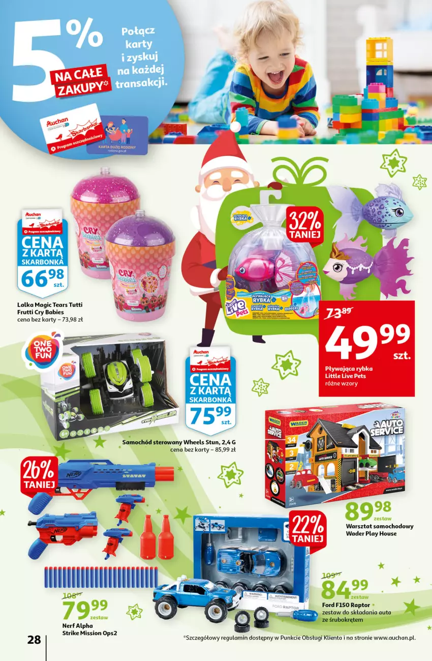 Gazetka promocyjna Auchan - Magia Świąt Hipermarkety - ważna 09.12 do 15.12.2021 - strona 28 - produkty: Lalka, Nerf, Samochód, Samochód sterowany