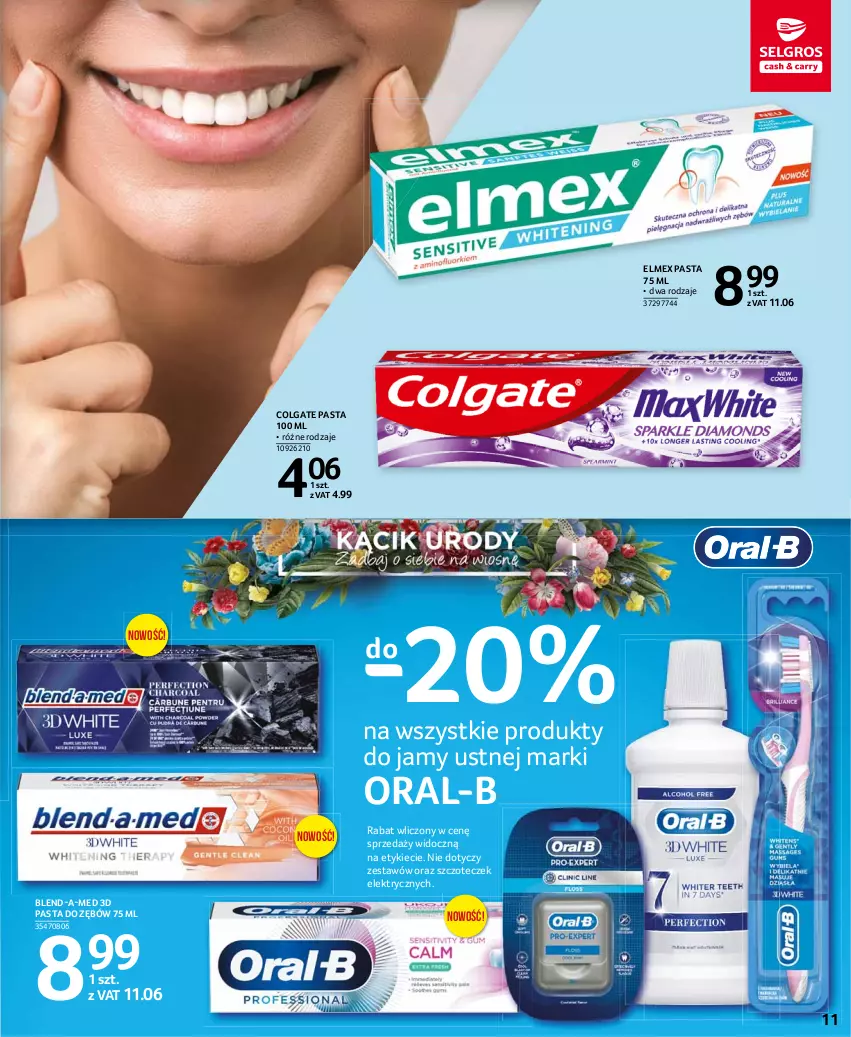 Gazetka promocyjna Selgros - Katalog Uroda - ważna 08.03 do 04.08.2021 - strona 11 - produkty: Blend-a-Med, Colgate, Elmex, LG, Pasta do zębów