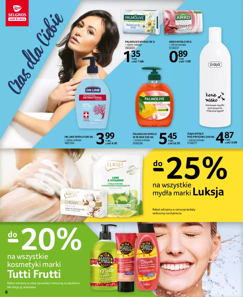 Gazetka promocyjna Selgros - Katalog Uroda - ważna 08.03 do 04.08.2021 - strona 6 - produkty: Luksja, Mydło, Mydło w płynie, Palmolive, Ziaja