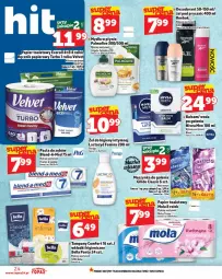 Gazetka promocyjna Topaz - Gazetka - Gazetka - ważna od 13.08 do 13.08.2025 - strona 24 - produkty: Nivea Men, Mydło w płynie, Top, Palmolive, Papier, Lactacyd, Bell, Dezodorant, Pasta do zębów, Tampony, Papier toaletowy, Szynka, Mola, Maszynka, Bella, Mydło, Maszynka do golenia, Colgate, Wkładki, Woda, Blend-a-Med, Nivea, LG