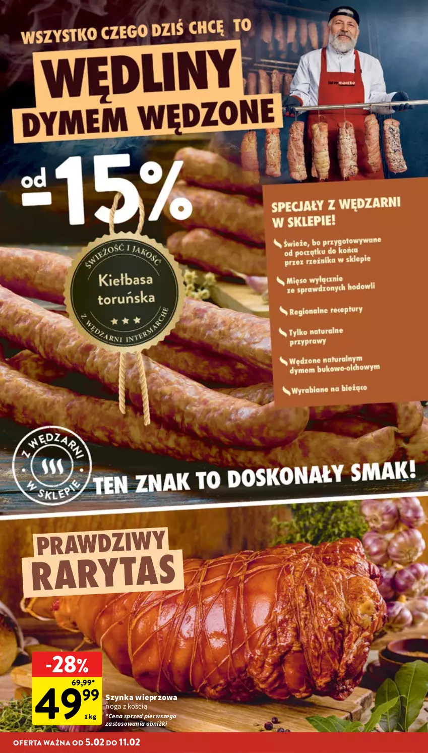 Gazetka promocyjna Intermarche - Gazetka Intermarche - ważna 05.02 do 11.02.2026 - strona 16 - produkty: Szynka, Szynka wieprzowa
