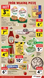 Gazetka promocyjna Intermarche - Gazetka Intermarche - Gazetka - ważna od 11.02 do 11.02.2026 - strona 25 - produkty: Mozzarella, Piec, Ketchup, Cheddar, Ser, Salami, Roszponka, Bell, Spód do pizzy, Rukola, Mlekovita, Pieczarka, Mąka, Basia, Heinz, Szpinak, Mleko