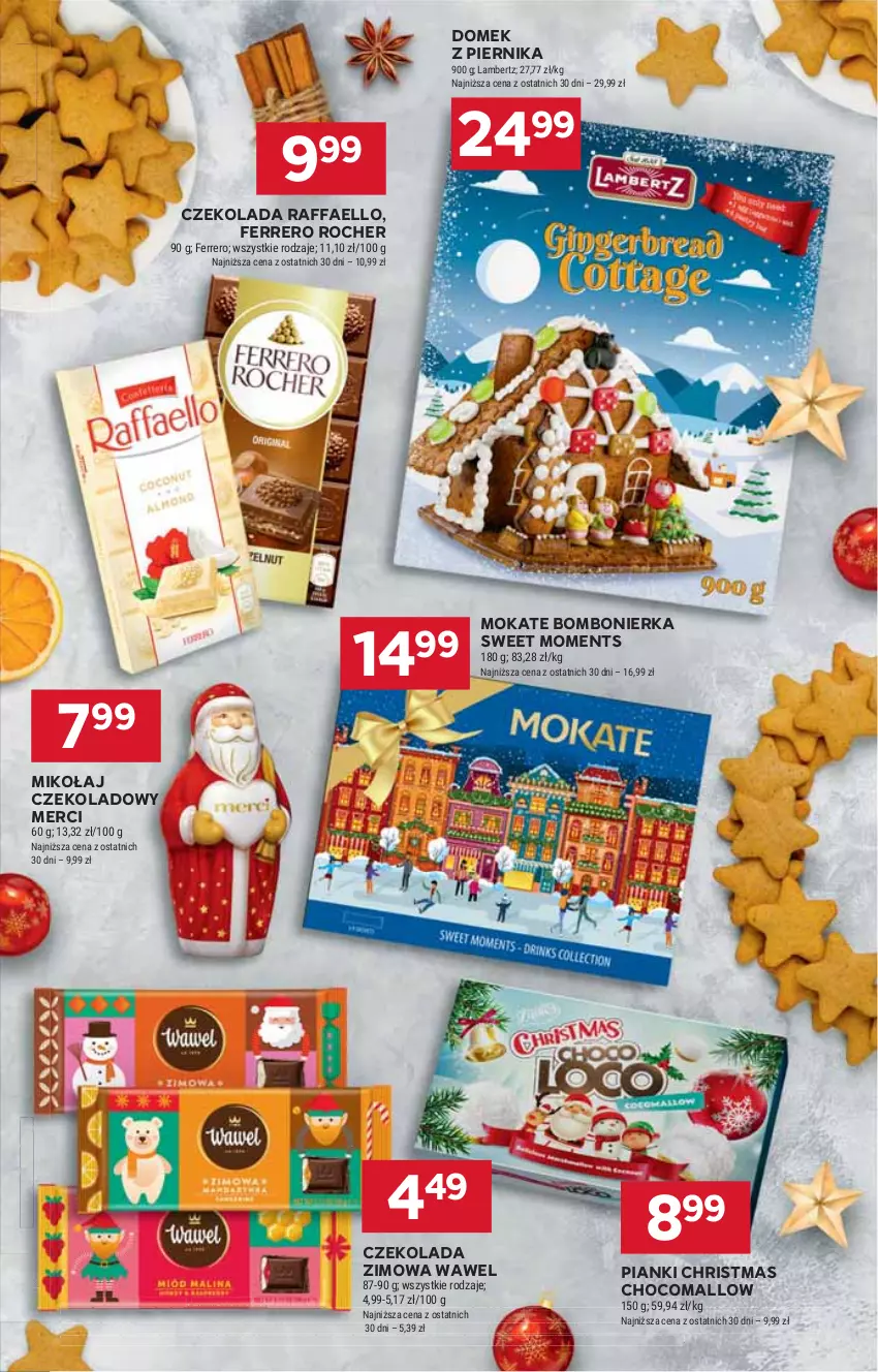 Gazetka promocyjna Stokrotka - Supermarket Opole/Radom - ważna 12.12 do 18.12.2024 - strona 20 - produkty: Czekolada, Fa, Ferrero, Ferrero Rocher, HP, Merci, Moments, Piernik, Raffaello, Wawel