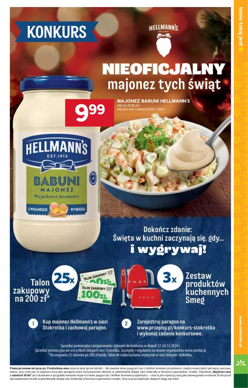 Gazetka promocyjna Stokrotka - Supermarket Opole/Radom - ważna 12.12 do 18.12.2024 - strona 25 - produkty: Babuni, Hellmann’s, HP, Majonez