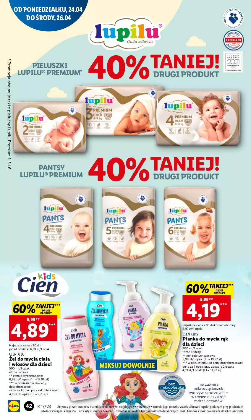 Gazetka promocyjna Lidl - GAZETKA - ważna 24.04 do 26.04.2023 - strona 52 - produkty: Dzieci, Pieluchy