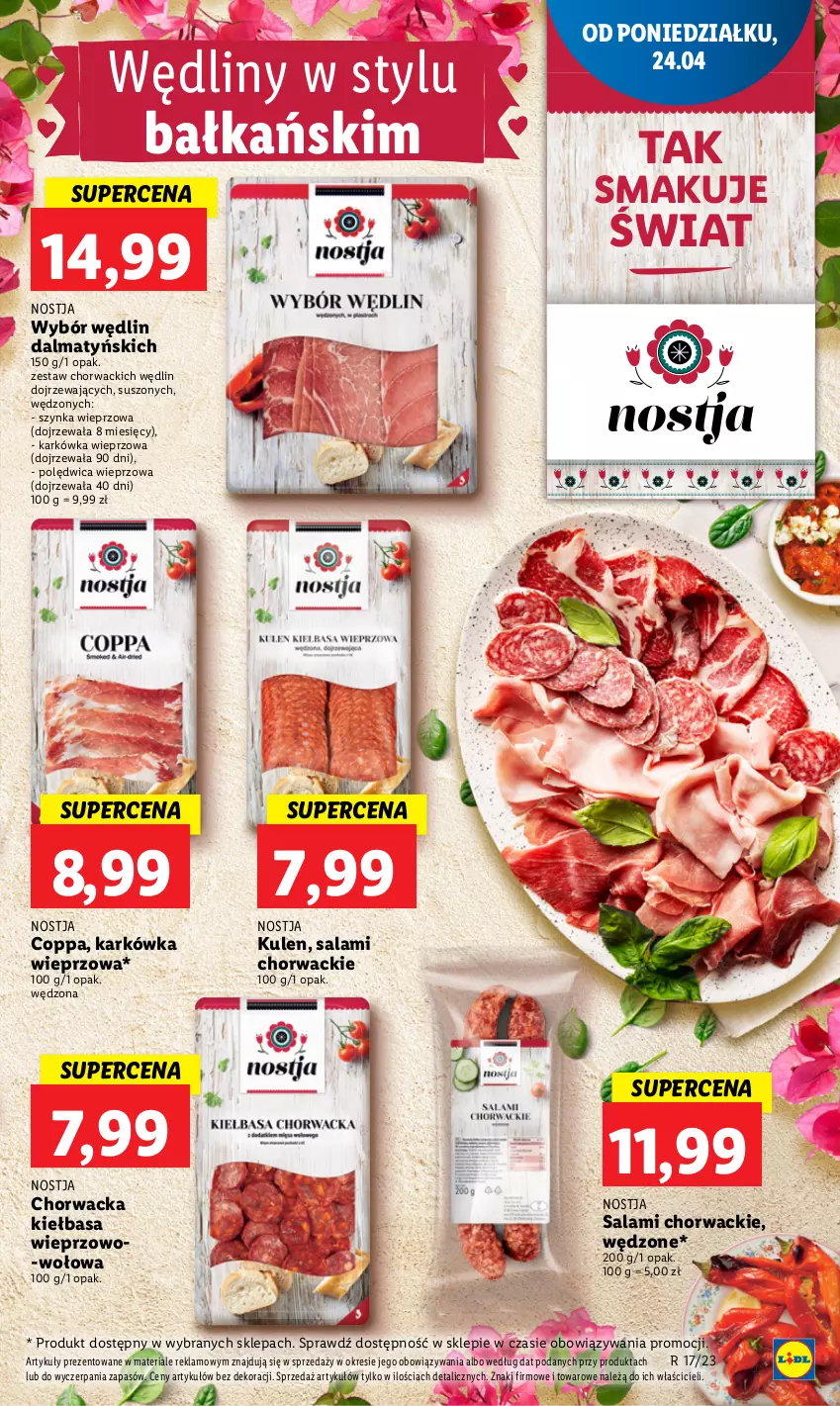 Gazetka promocyjna Lidl - GAZETKA - ważna 24.04 do 26.04.2023 - strona 59 - produkty: Karkówka wieprzowa, Kiełbasa, Polędwica, Salami, Szynka, Szynka wieprzowa