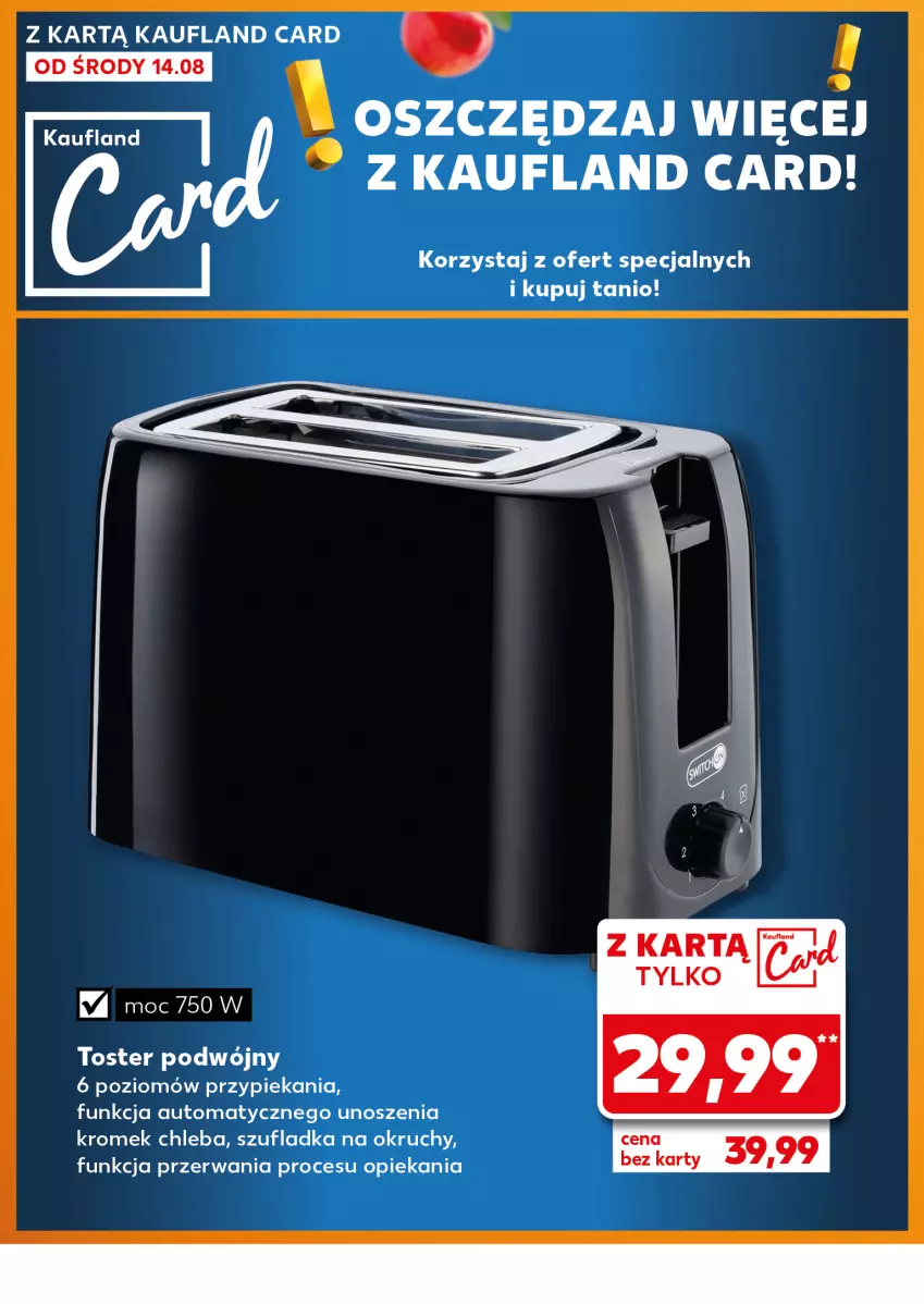 Gazetka promocyjna Kaufland - Kaufland - ważna 14.08 do 21.08.2024 - strona 6 - produkty: Chleb, Toster