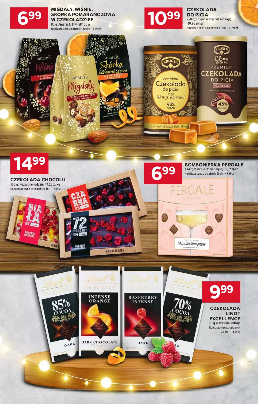 Gazetka promocyjna Stokrotka - Supermarket Opole/Radom - ważna 05.12 do 11.12.2024 - strona 23 - produkty: Czekolada, Lindt, Mięso, Migdały, Owoce, Warzywa