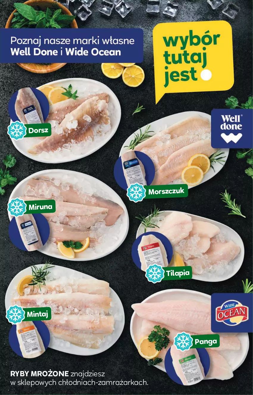 Gazetka promocyjna Stokrotka - Supermarket Opole/Radom - ważna 05.12 do 11.12.2024 - strona 35 - produkty: Dorsz, Mintaj, Miruna, Panga, Tilapia, Zamrażarka