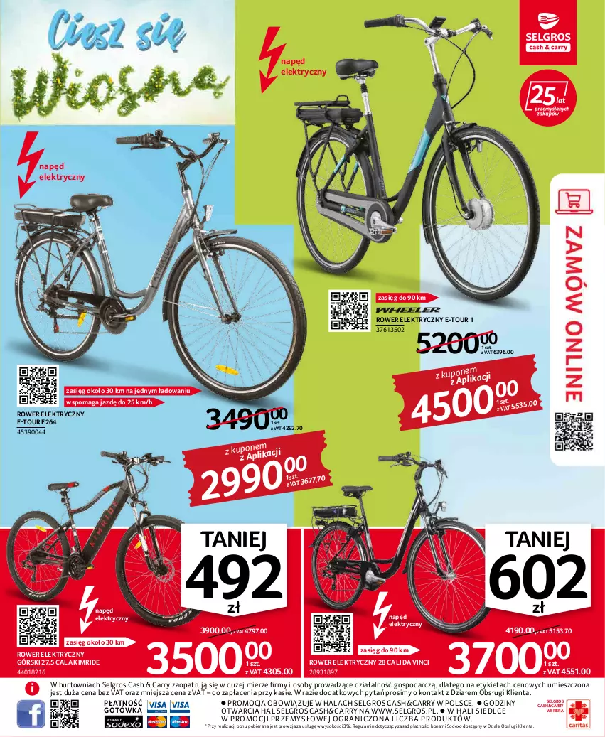 Gazetka promocyjna Selgros - Oferta przemysłowa - ważna 19.04 do 04.05.2022 - strona 3 - produkty: Gra, LG, Rower, Rower elektryczny, Sok