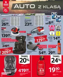 Gazetka promocyjna Selgros - Oferta przemysłowa - Gazetka - ważna od 04.05 do 04.05.2022 - strona 40 - produkty: Odkurzacz, Por, Gaśnica, Fotelik samochodowy, Tapicerka, Podstawka samochodowa, Lion, Fotelik, Dzieci, Fotel, Poduszka, Akumulator