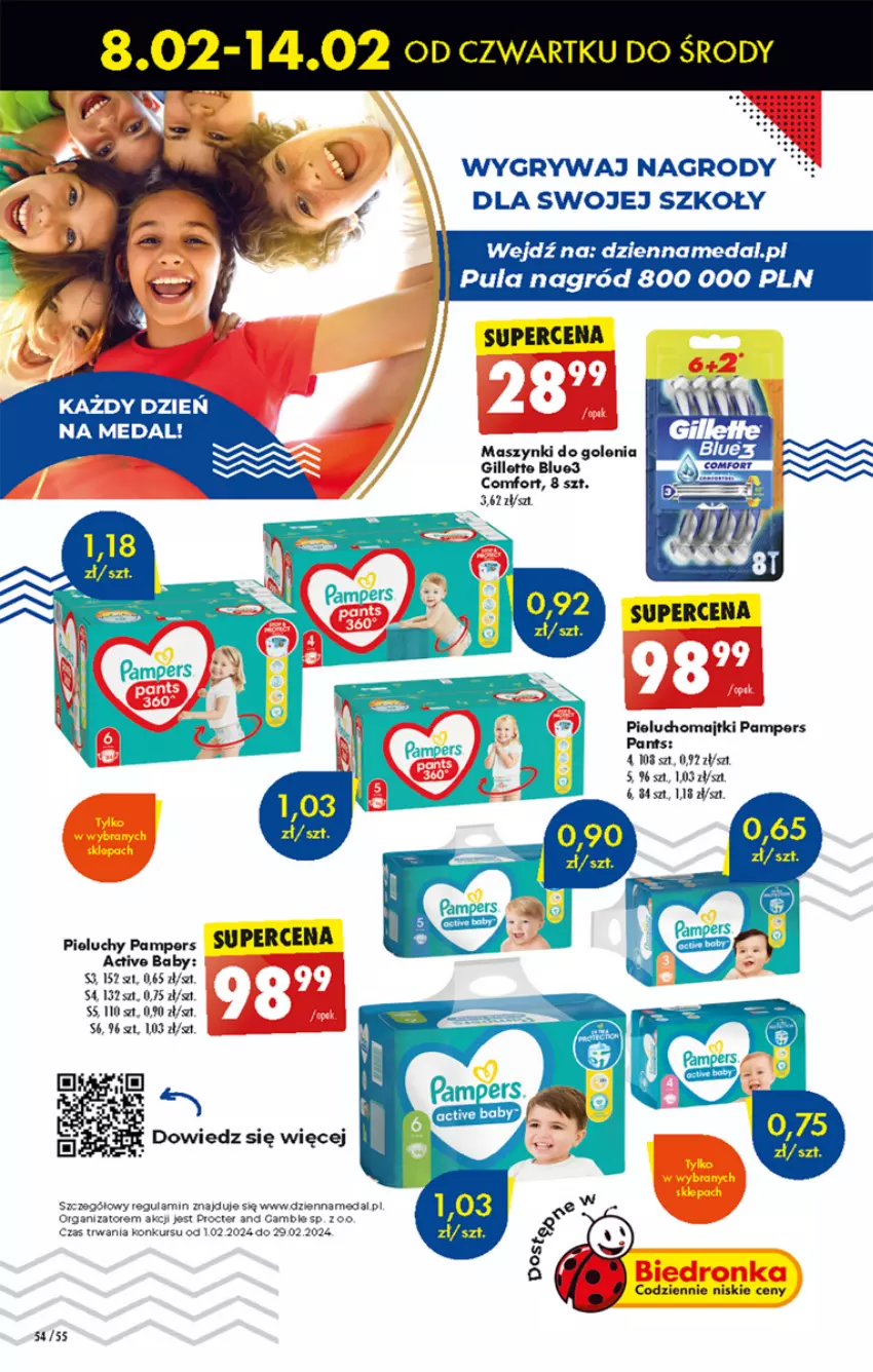 Gazetka promocyjna Biedronka - Od czwartku - ważna 08.02 do 14.02.2024 - strona 61 - produkty: Fa, Gillette, Gry, Majtki, Pampers, Pieluchomajtki, Pieluchy, Ser, Serek