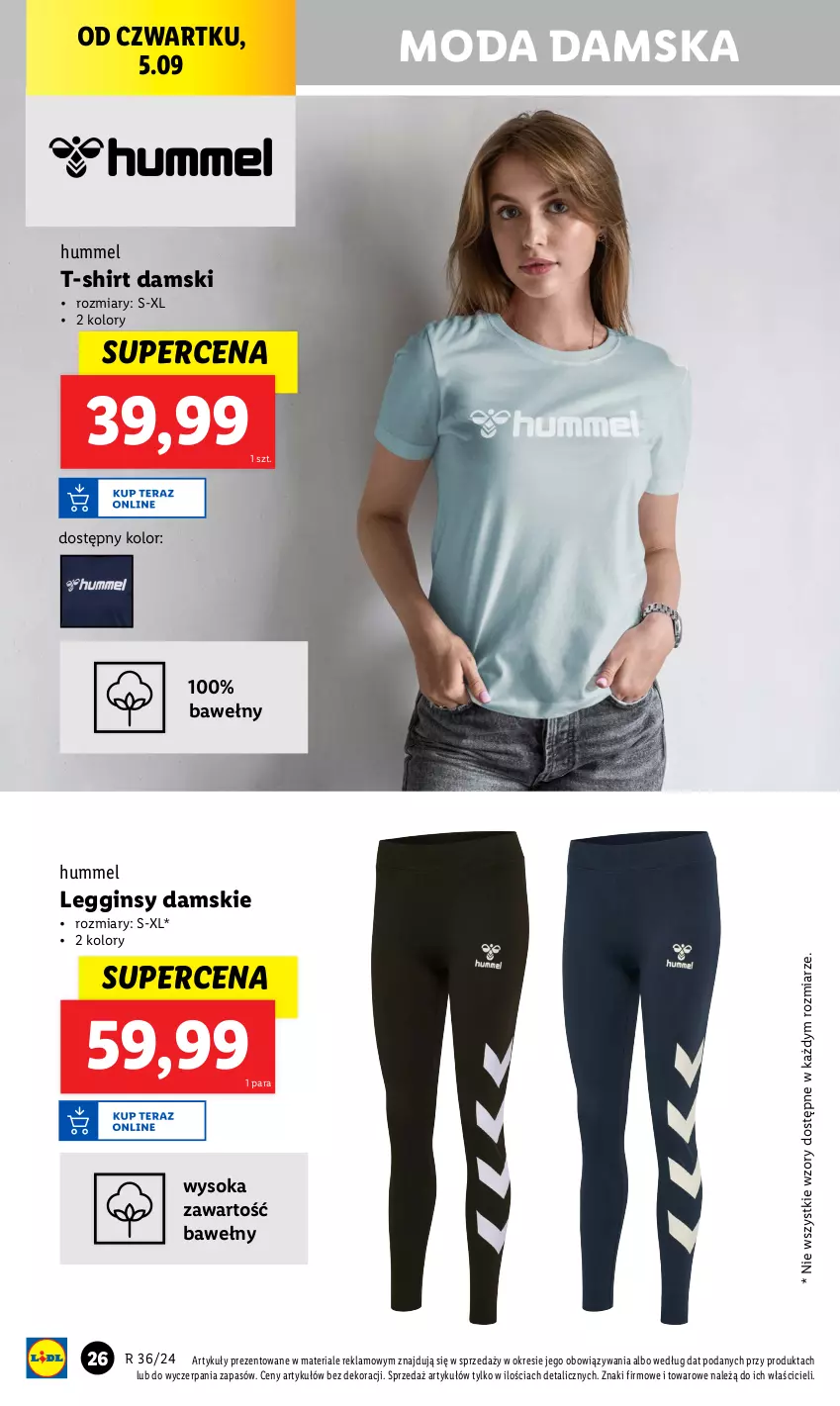 Gazetka promocyjna Lidl - GAZETKA - ważna 02.09 do 07.09.2024 - strona 32 - produkty: Gin, Legginsy, Moda, Sok, T-shirt