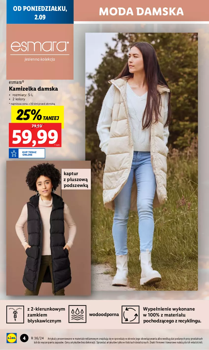 Gazetka promocyjna Lidl - GAZETKA - ważna 02.09 do 07.09.2024 - strona 8 - produkty: Kamizelka, Moda, Por