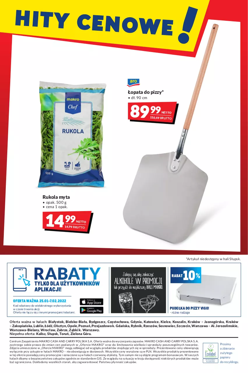 Gazetka promocyjna Makro - [Oferta promocyjna] Artykuły spożywcze i przemysłowe - ważna 25.01 do 07.02.2022 - strona 24 - produkty: Gra, Kosz, Papier, Piec, Rukola, Rum, Sos, Szal