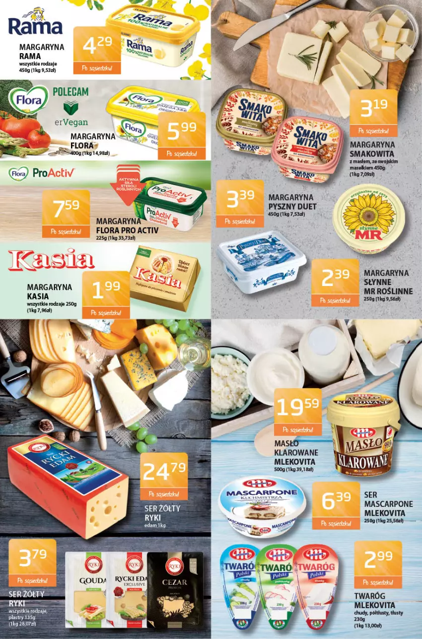 Gazetka promocyjna ABC - Gazetka - ważna 06.05 do 20.05.2021 - strona 2 - produkty: Fa, Flora, Gra, Kasia, Margaryna, Mascarpone, Mleko, Mlekovita, Rama, Ser, Słynne, Smakowita, Twaróg