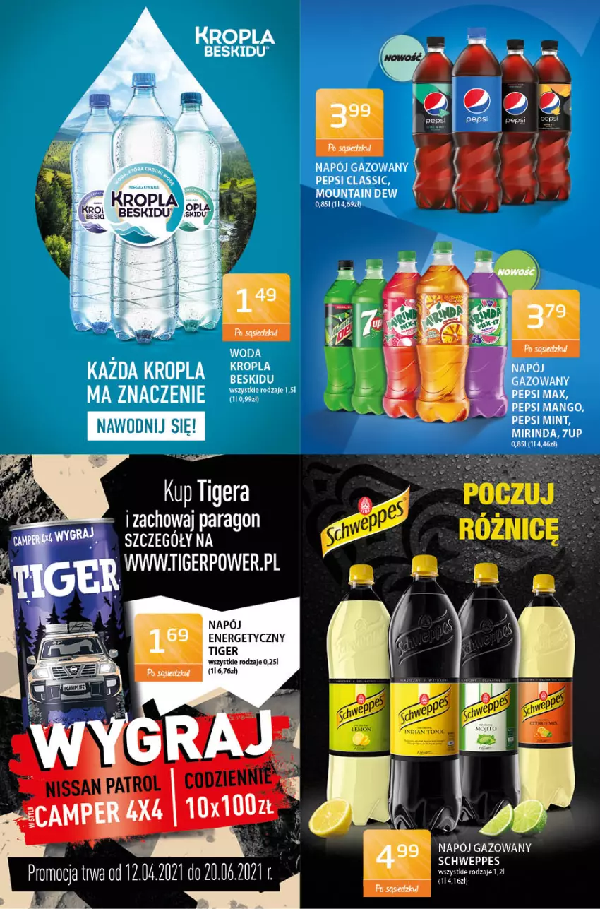 Gazetka promocyjna ABC - Gazetka - ważna 06.05 do 20.05.2021 - strona 6 - produkty: Mango, Napój, Napój energetyczny, Napój gazowany, Pepsi, Tiger