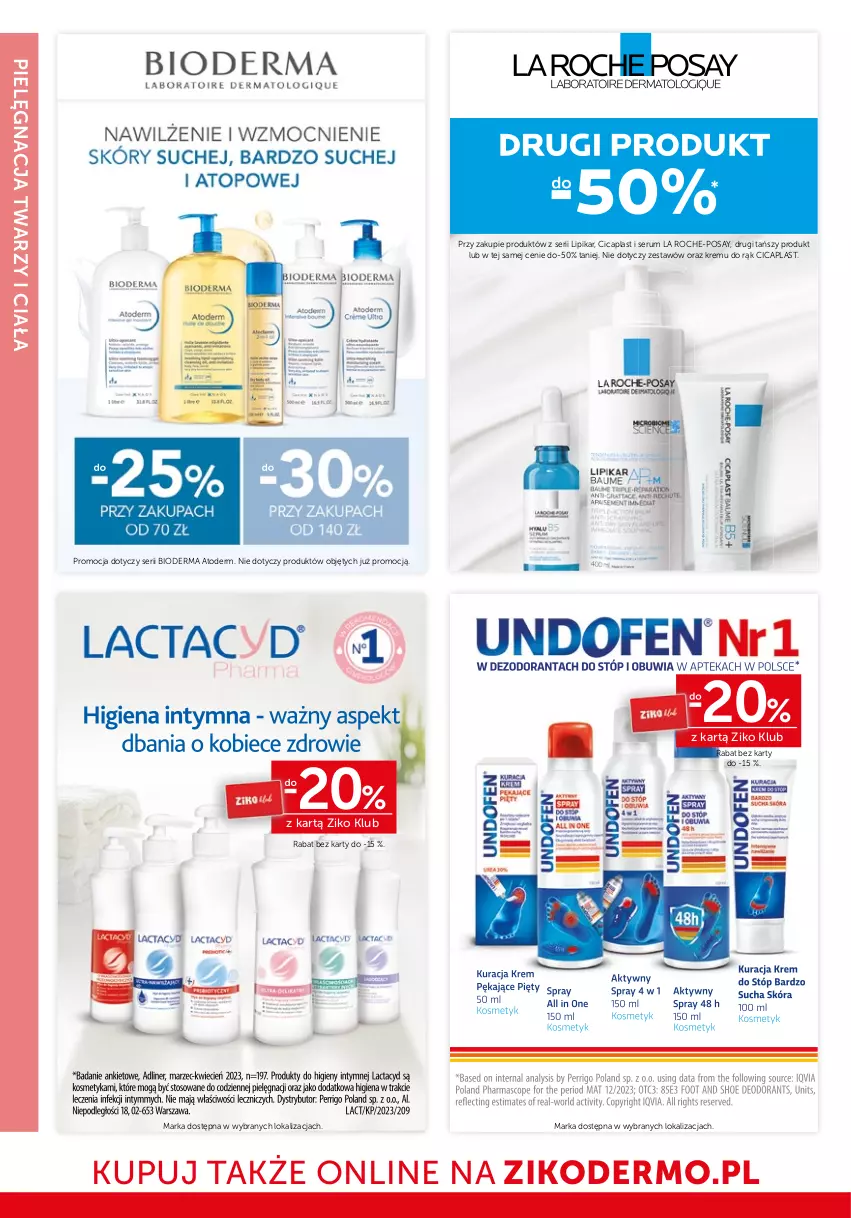 Gazetka promocyjna Ziko - Gazetka Ziko Dermo - ważna 27.12.2024 do 08.01.2025 - strona 8 - produkty: Atoderm, Bioderma, La Roche-Posay, Lipikar, Rum, Ser, Serum