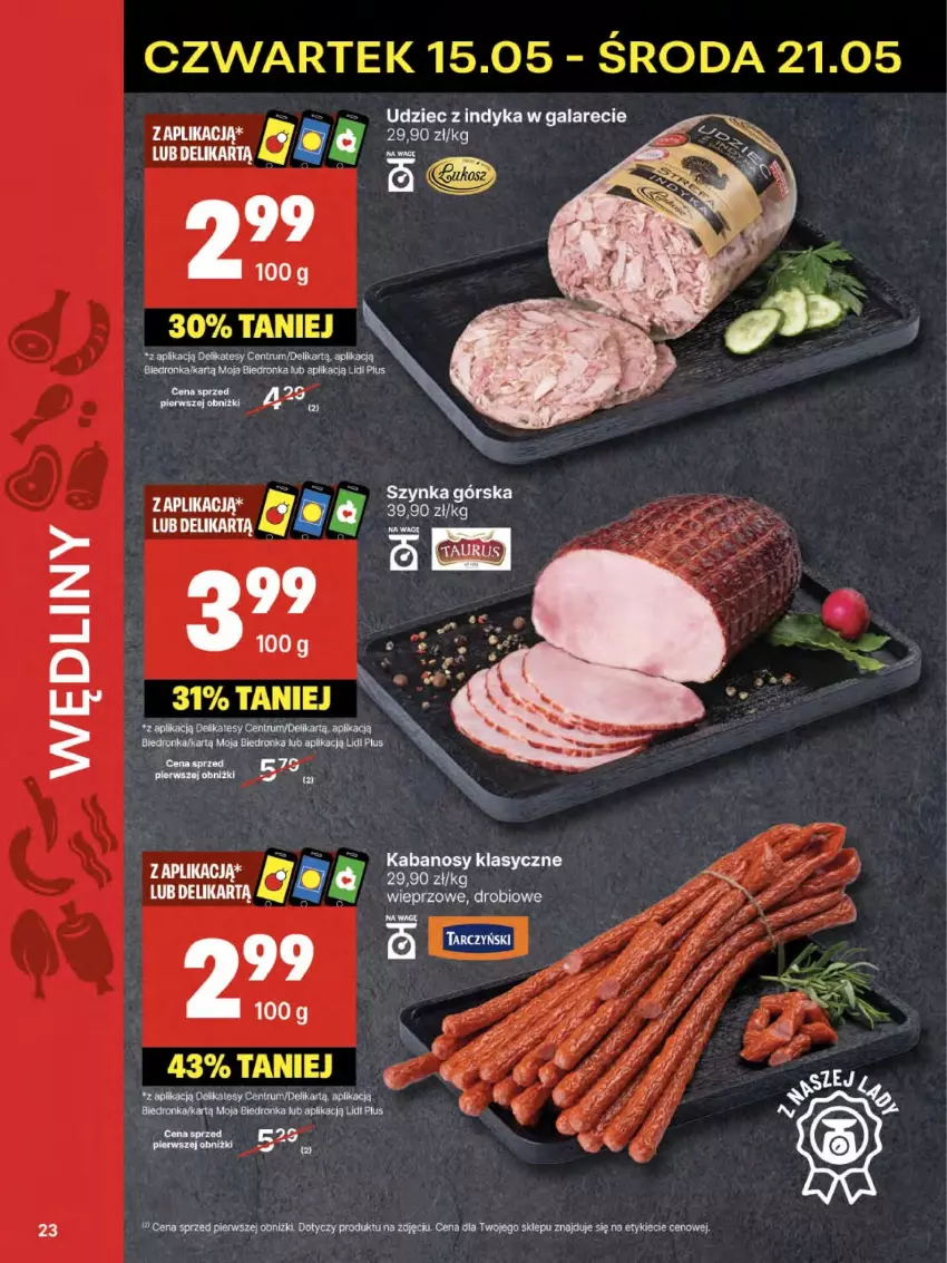 Gazetka promocyjna Delikatesy Centrum - Franczyza DC20 Czwartek - ważna 15.05 do 21.05.2025 - strona 23 - produkty: Dron, Kabanos, Rum, Szynka
