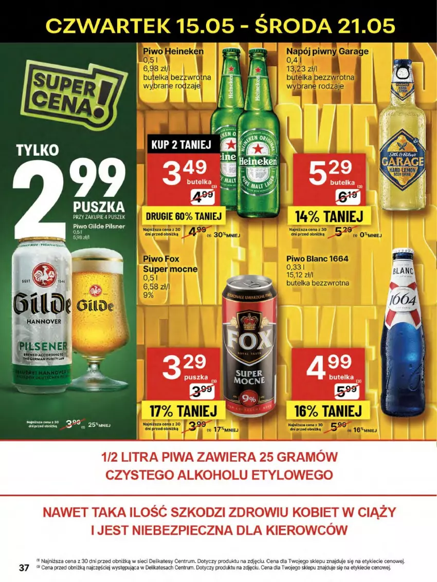 Gazetka promocyjna Delikatesy Centrum - Franczyza DC20 Czwartek - ważna 15.05 do 21.05.2025 - strona 37 - produkty: Gra, Piec, Piwa, Piwo, Rum