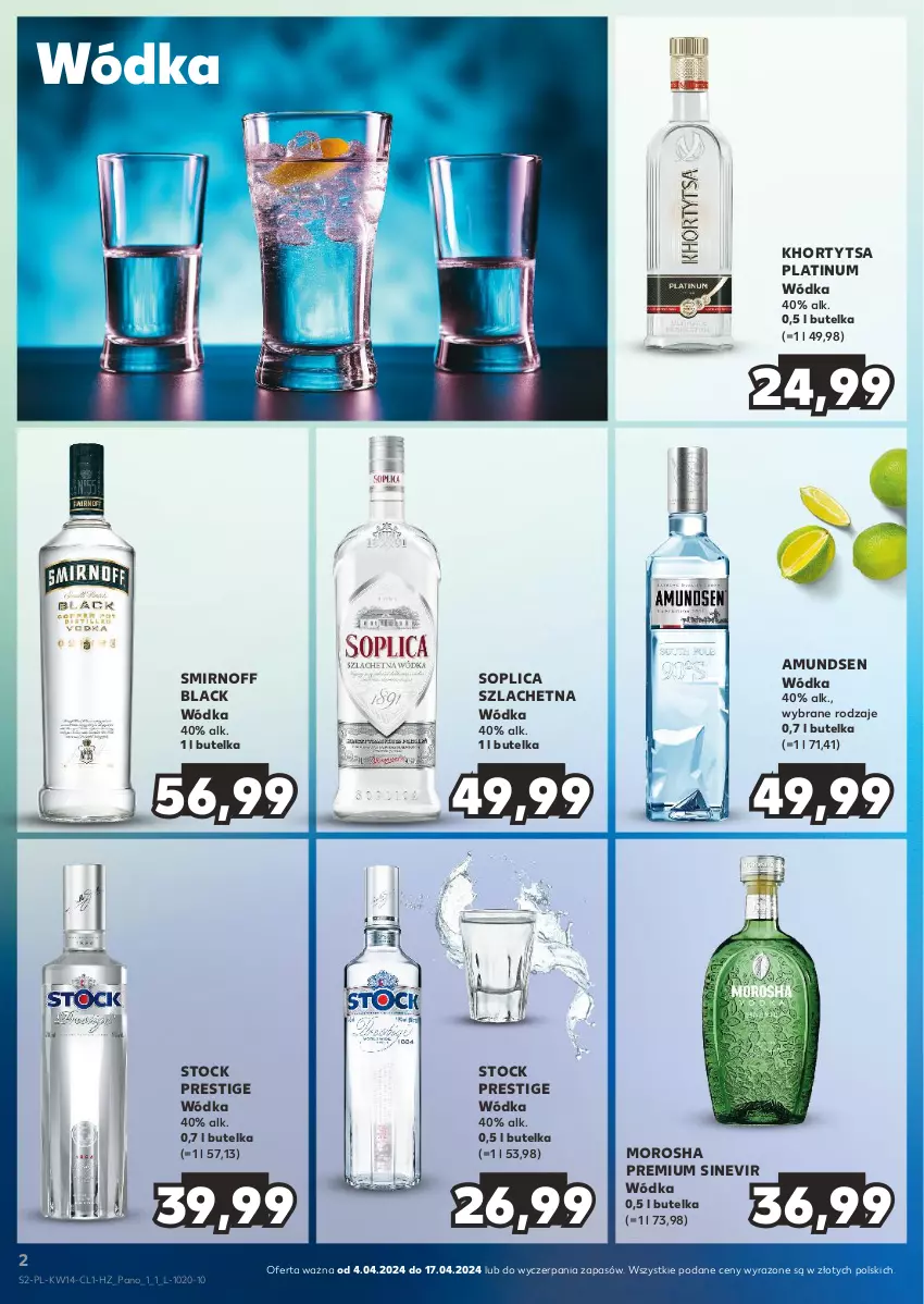 Gazetka promocyjna Kaufland - Barek Kauflandu - ważna 04.04 do 17.04.2024 - strona 2 - produkty: Amundsen, Lack, Soplica, Stock, Wódka