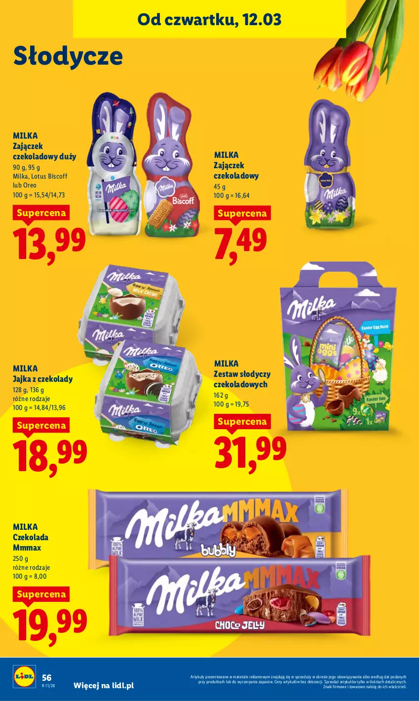 Gazetka promocyjna Lidl - GAZETKA - ważna 12.03 do 14.03.2026 - strona 58 - produkty: Czekolada, Milka, Oreo