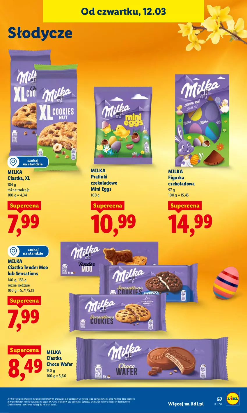 Gazetka promocyjna Lidl - GAZETKA - ważna 12.03 do 14.03.2026 - strona 59 - produkty: Ciastka, Milka, Sati