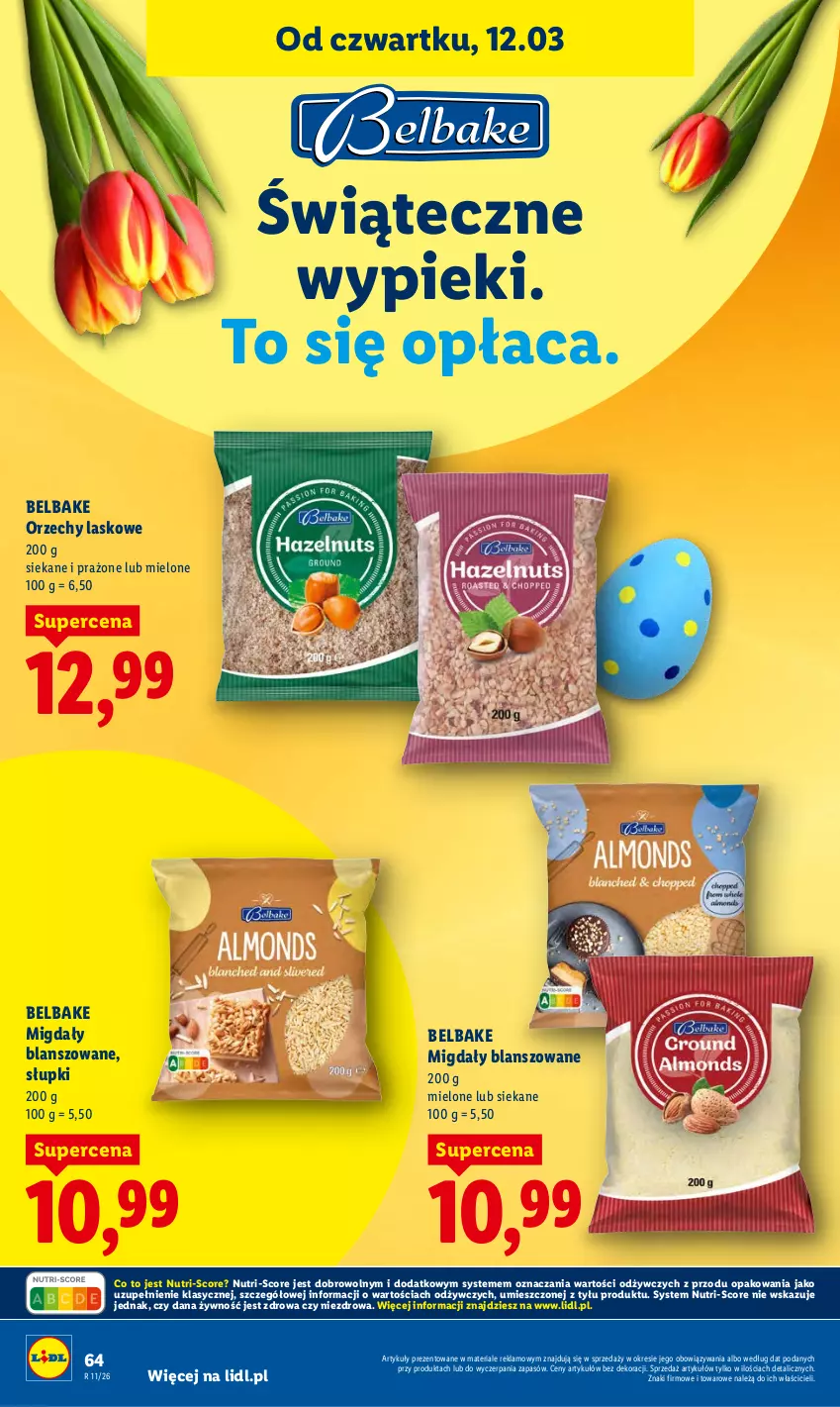 Gazetka promocyjna Lidl - GAZETKA - ważna 12.03 do 14.03.2026 - strona 66 - produkty: Migdały